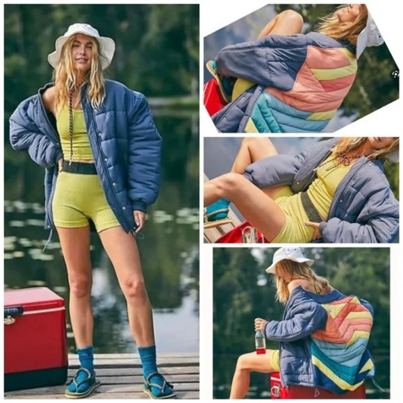 Free People Jackets & Blazers - Free People Midnight Moon Bomber
